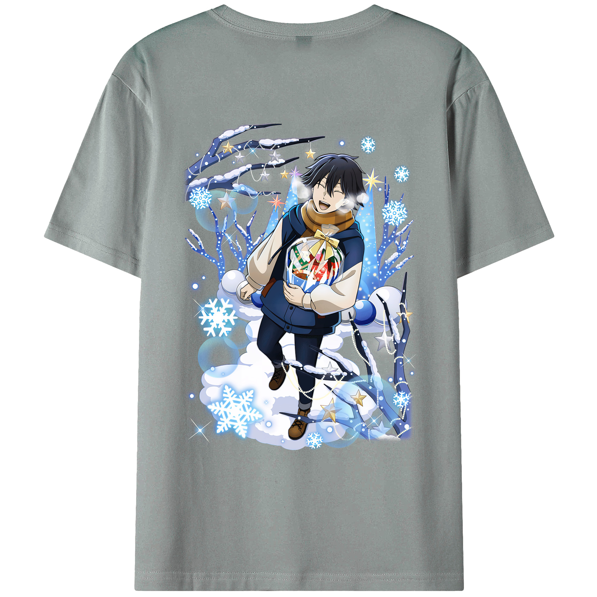 （画像用） 文豪ストレイドッグス Bungo Stray Dogs 綿100％ メンズ半袖Tシャツ（バックプリント） 通気性